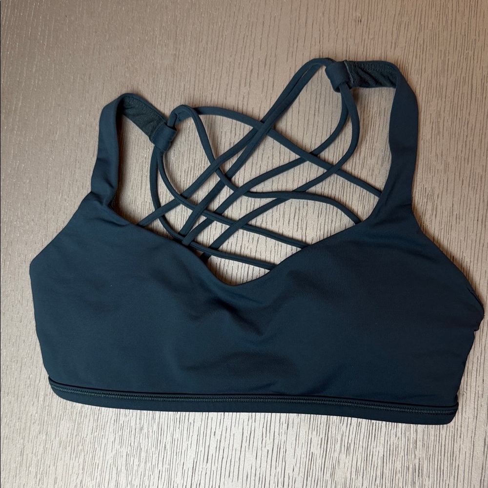 lululemon athletica Strappy Back Sports Bra - Teal - Picture 2 of 2